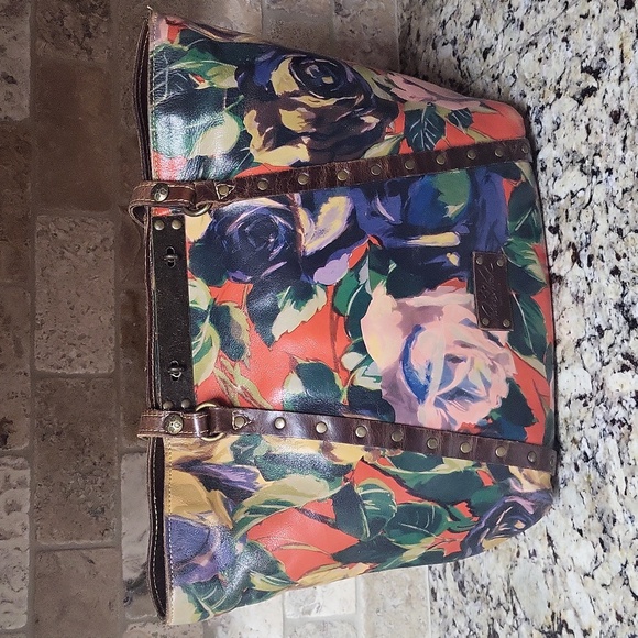 Patricia Nash Winter Bloom Benvenuto Tote - Picture 1 of 13